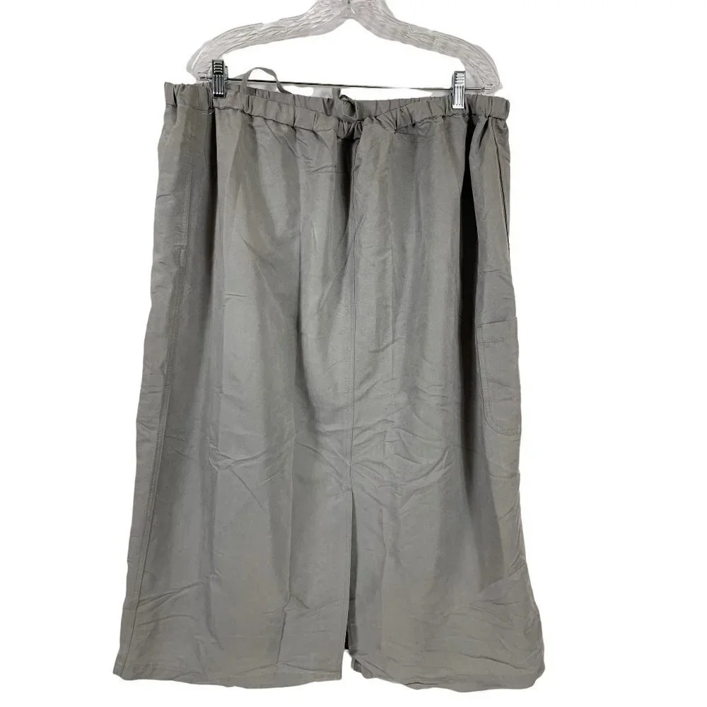 White Stag Women's Gray Long Skirt with Pockets